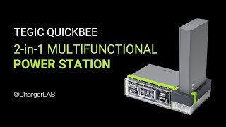 Fully Charged in 12 Mins  Tegic Quickbee 2in1 Multifunctional Power Station [upl. by Asilef]