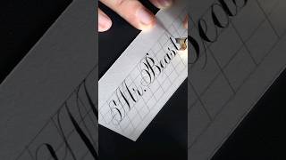 MrBeast using Oblique pen holder with left hand by Bad Calligraphy [upl. by Malinin86]