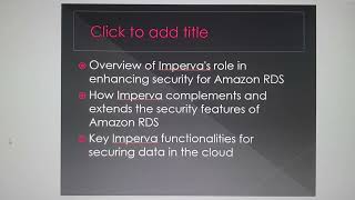 Securing Amazon RDS with Imperva A Virtual Data Room Revolution [upl. by Nanyt]