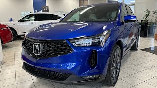 2024 Acura RDX A Spec Advance Fully Loaded  Apex Blue Pearl  Walkaround [upl. by Phillipe]