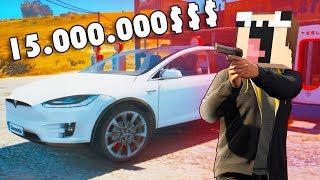 Нубик купил теслу в гта TESLA за 15000000 в новом мире ГТА [upl. by Shelia]