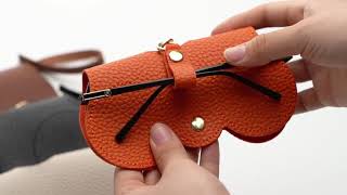 PU Leather Sunglass Bag case [upl. by Arihsaj]