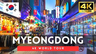 Myeongdong 2024  Seoul Walking Tour Night Walk in Myeongdong April 2024【4K HDR】 [upl. by Ariela523]