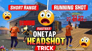 Secret 10x Faster Headshot Trick 🔥 For Only Red Numbers  Ump Shotgun amp DEagle Setting Free Fire [upl. by Novelc]