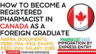 How to Become a Registered Pharmacist in Canada as a Foreign Graduate [upl. by Samuella120]