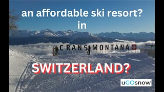 Snowboarding in Crans Montana An Affordable Swiss Ski Destination [upl. by Nuj113]