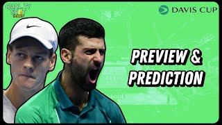 🎾PREVIEW Djokovic vs Sinner Davis Cup 2023 Semi Finals [upl. by Roselyn]