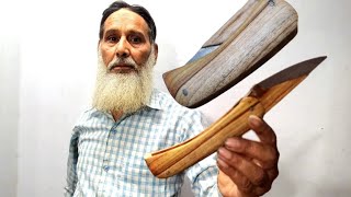 ayesi sabzi kaatne wali chaku ki bss log dekhte rah jaaye  How to make wooden knife [upl. by Bihas]