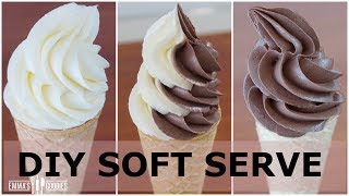 Homemade Soft Serve Ice Cream Recipe  Pipeable  NO Machine  NO Condensed Milk [upl. by Wooster]