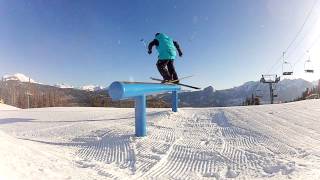 Skiers and Snowboarders hit the terrain park at Purgatory Ski Resort [upl. by Amarillas911]