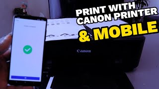 HOW TO ADD Mobile AND Canon PRINTER TO WIFI  PRINT Double Side Simplex Colour amp Black and White [upl. by Simetra427]