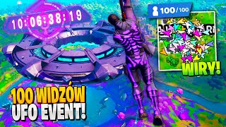 100 WIDZÓW na EVENTOWY STATEK w Fortnite  🛸 ZASKOCZENIE [upl. by Dyrraj]