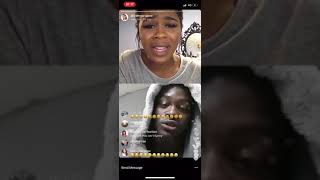 Aaliyah Maria Bee  talking to someone in jail  on Instagram live PT1 [upl. by Annohsat829]