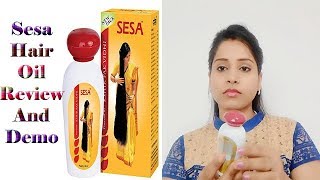 Sesa hair oil  How to use  Hair oil to grow longer hair  HindiHow to Stop Hair fall [upl. by Nnylhtak]