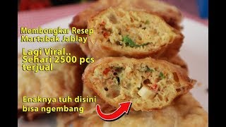 Membongkar resep martabak telur jablay lagi viral [upl. by Infeld]