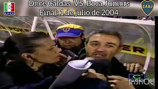 Once Caldas VS Boca Juniors  Final Copa Libertadores 2004 penales  Premiación completa  RCN [upl. by Ardua]