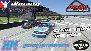 iRacing Race 479 Pickup Cup At Pocono  Start from the pole [upl. by Ahsiki]