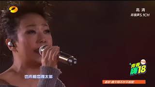 《2018湖南卫视跨年演唱会》完美现场！林忆莲走心演绎《多得他》唯美迷人 [upl. by Gessner]