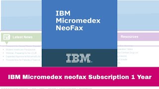 How to Get IBM Micromedex Neofax Account for Cheapest [upl. by Anirtek862]