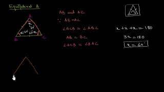 Proofs concerning equilateral triangles Hindi [upl. by Lipp675]