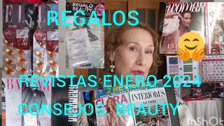 REGALOS REVISTAS ENERO 2024 IDEAS Y CONSEJOS BEAUTY NO TE LO PIERDAS 😜😜 QUE HE COMPRADO 🎁📚🎁 [upl. by Foster]