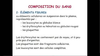 7  Physiologie du Sang 1 [upl. by Ssegrub35]