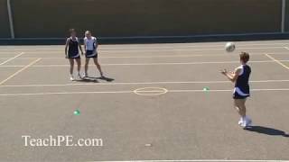 Netball  Attacking Movement  The Half Turn [upl. by Oirevas]