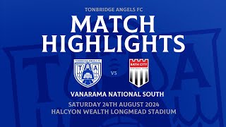 Highlights  Tonbridge Angels 0 Bath City 0  240824 [upl. by Igig]