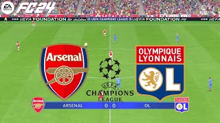 FC 24  Arsenal vs Lyon  Champions League UEFA  PS5™ Gameplay [upl. by Drarig]