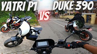 Yatri P1 BABAL MODE vs Duke 390 Acceleration Test 🔥 [upl. by Rori645]