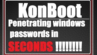 Hacking Passwords In Seconds Kon Boot 2014 [upl. by Dehsar681]