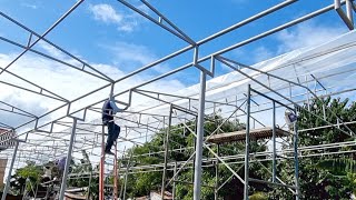 Installation Of UV Plastic At Arayat Pampanga Greenhouse [upl. by Odracer]