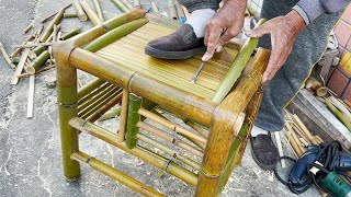 Handmade Bamboo Chair Making Taiwan traditional bamboo chair [upl. by Ditter]