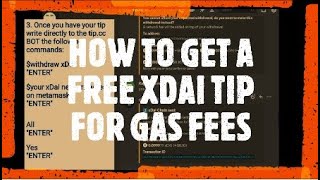 How to get an xDai tip for xDai gas fees [upl. by Theron]