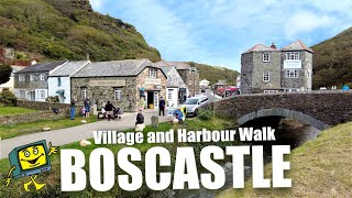 BOSCASTLE Cornwall 2021  Village and Harbour Walk 4K [upl. by Nedroj445]