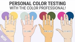 Finding Your Skin Undertones  Easy Personal Color Test with the Color Professional [upl. by Latona]