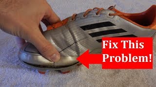 Fix soccer cleats sole separation with glueShoe Goo Review [upl. by Hofmann]