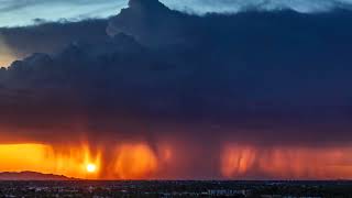 Sunset Monsoon Storm west of Phoenix AZ [upl. by Stacee]