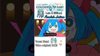 Las 5 Mikus  Fandub Español Latino  hatsunemiku miku mikuhatsune fandub projectsekai fyp [upl. by Adnara]