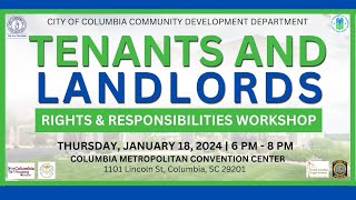 Tenants and Landlords Rights amp Responsibilities Workshop [upl. by Adalai]