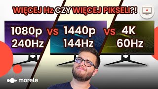 1080p 240Hz vs 1440p 144Hz vs 4K 60Hz  Co wybrać [upl. by Darwin]