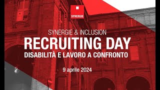 Synergie amp Inclusion il 9 aprile 2024 a Torino un Recruiting Day per promuovere la DEampI [upl. by Garvey25]