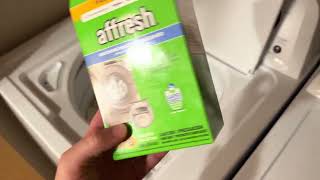 Affresh Washing Machine Cleaner Cleans Front Load and Top Load Washers Review [upl. by Yalcrab]