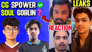 CG Spower ✈️ SOUL Goblin ❓Manya React 😱 Rega Accidentally Leaks🚨 [upl. by Bertasi]