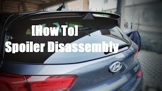 How To Spoiler Demontieren  Disassembly am i30N [upl. by Attwood]