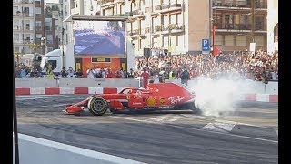 F1 LIVE Milan Festival 2018  F1 burnout  F1 safety car burnout  Ferrari FXX k [upl. by Halueb]