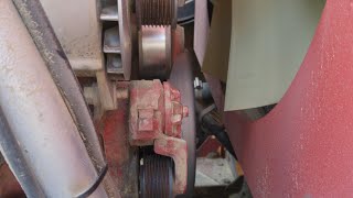 🔴Live  Serpentine Belt Tensioner Repair On 2588 Combine [upl. by Oidualc]