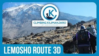 Lemosho route in 3D  Climbing Kilimanjaro [upl. by Konstantine]