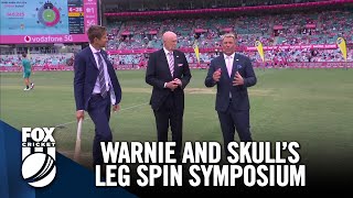 A leg spin bowling masterclass from Shane Warne and Kerry OKeeffe  FOX Cricket  The Ashes [upl. by Esojnauj]