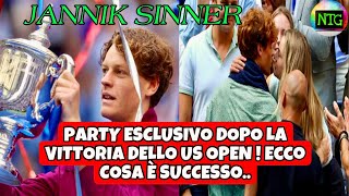 Party Segreto Dopo Gli US Open Scopri Tutti i Dettagli della Serata di Jannik Sinner [upl. by Yecaw]